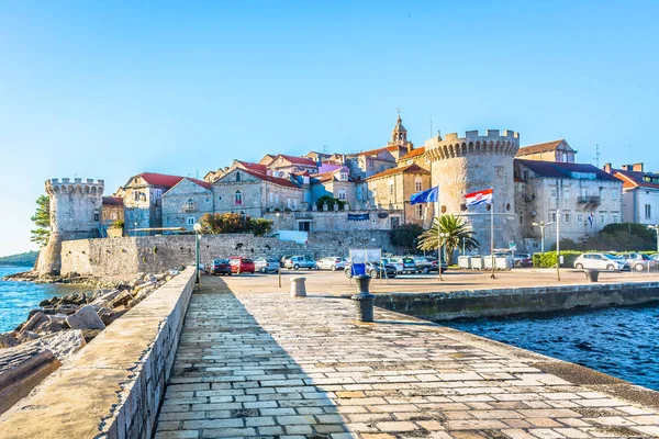 Stare Miasto Korćula Chorwacja. — Zdjęcie stockowe