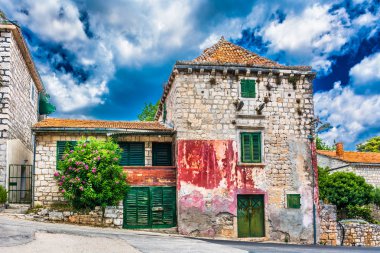Sahne yazlık Köyü Hırvatistan.