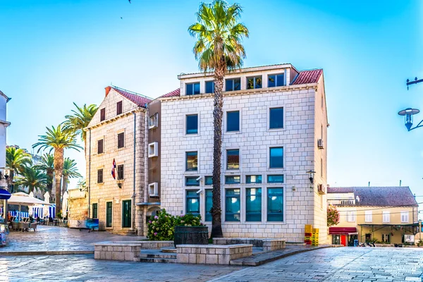 Korcula alte quadratische Ansicht. — Stockfoto