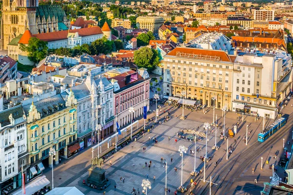 Forbudt på Jelacic Square . – stockfoto