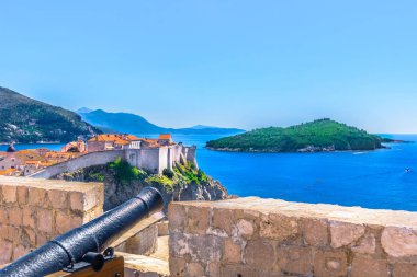 Havadan görünümü Dubrovnik doğal.