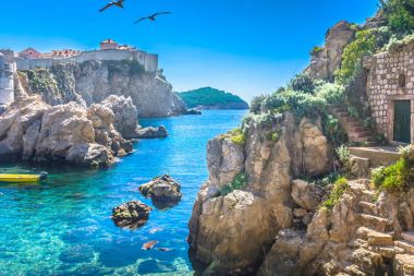 Adriyatik Denizi Dubrovnik Körfezi.