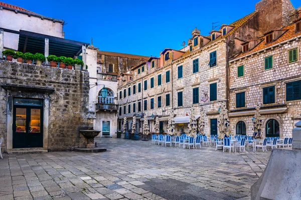 Dubrovnik város központ architektúrája. — Stock Fotó