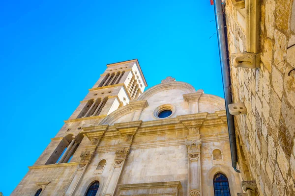 Kathedraal het platform stad Hvar. — Stockfoto