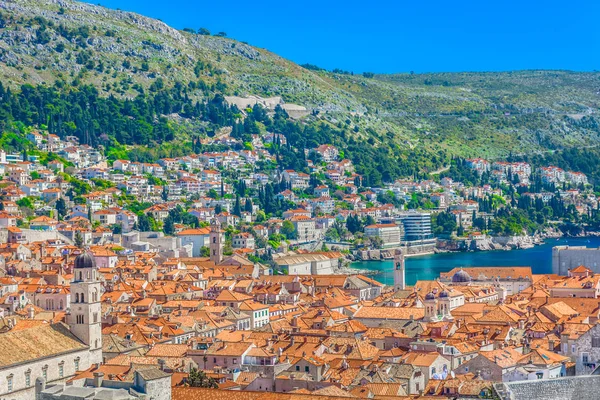 Dubrovnik mimari havadan görünümü.