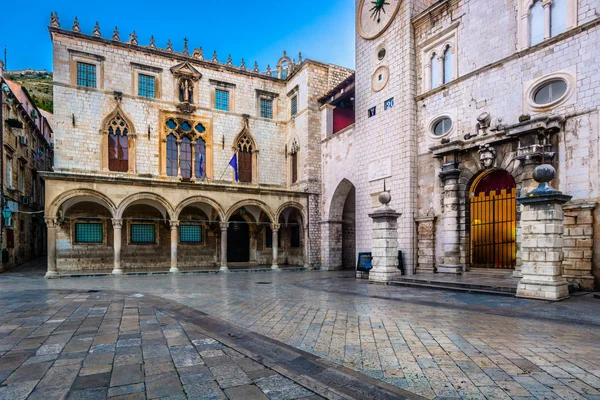 Vierkante Dubrovnik Europese stad. — Stockfoto