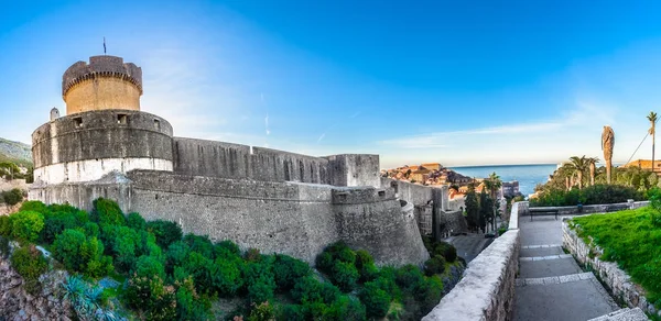 Panorama de Dubrovnik arquitetura antiga . — Fotografia de Stock