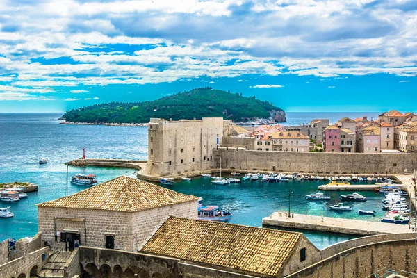 Dubrovnik picturesque town Croatia. — Stock Photo, Image