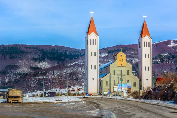 Kupres Referência Religiosa Igreja Vista Panorâmica Monumento Religioso Antiga Cidade — Fotografia de Stock