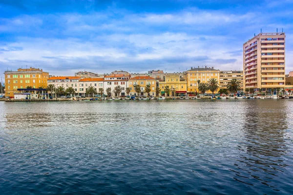 Cidade Zadar Beira Mar Vista Para Mar Cidade Zadar Paisagem — Fotografia de Stock