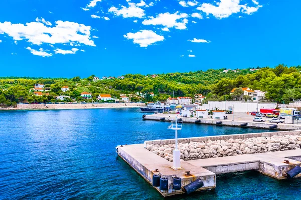 Solta Rogac Summer Scenic Scenic Colorful View Picturesque Coastal Town — Stock Photo, Image