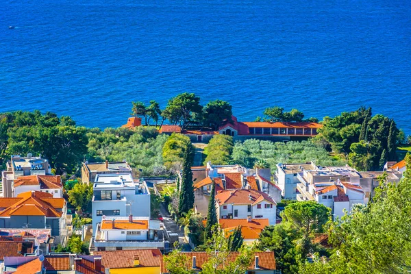 Adriatic Coast Dalmatia Split Aerial View Colorful Landscape Split City — Stock Photo, Image