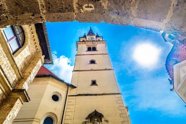 Marija Bistrica Kathedraal Toren Schilderachtig Uitzicht Religieuze Reizen Plaats Marija — Stockfoto