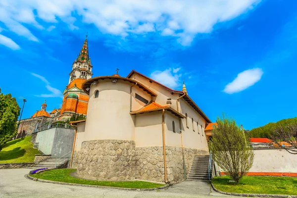 Monumento Abadía Marija Bistrica Vista Panorámica Famosa Abadía Marija Bistrica —  Fotos de Stock