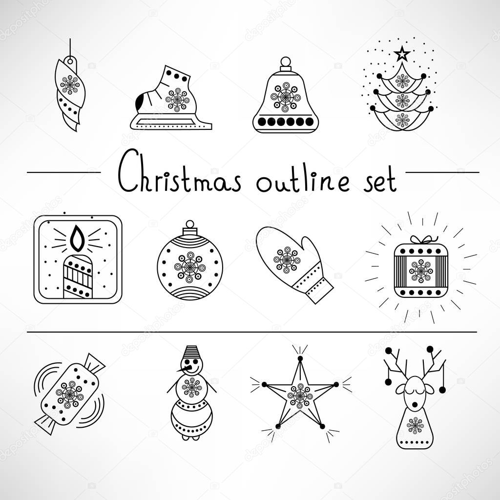 綺麗な冬 イラスト 白黒 ライン すべての動物画像