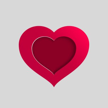 vektör pembe kalp 