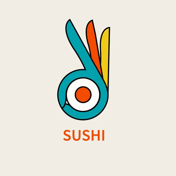 Logotypen vektor, ikon sushi — Stock vektor