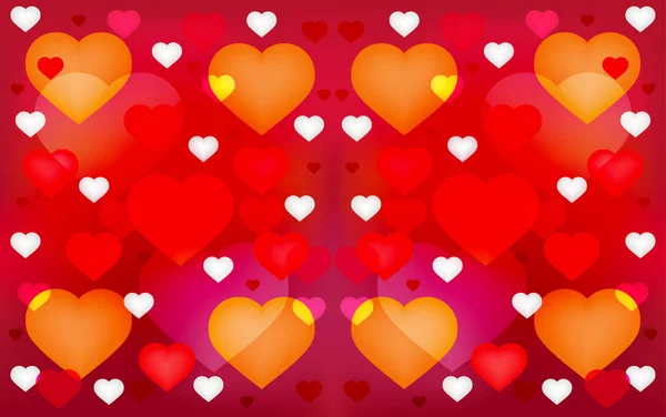 Bannière rouge Saint-Valentin — Image vectorielle