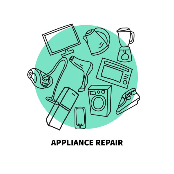 Icons for repair shop — Stock Vector