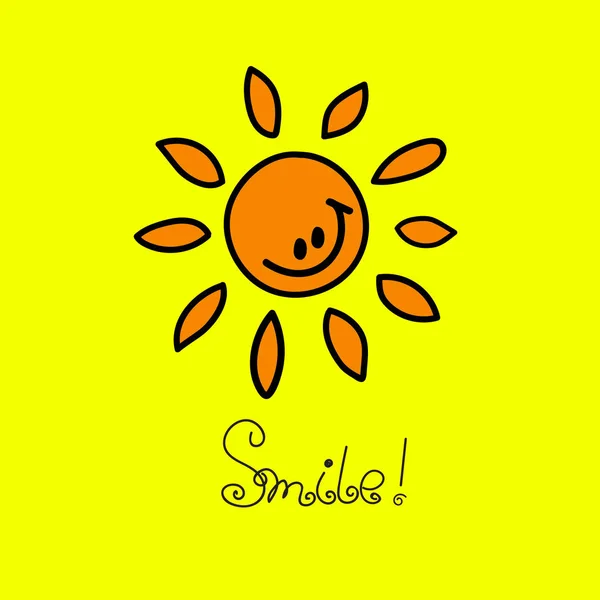 Feliz sol sonriente — Archivo Imágenes Vectoriales