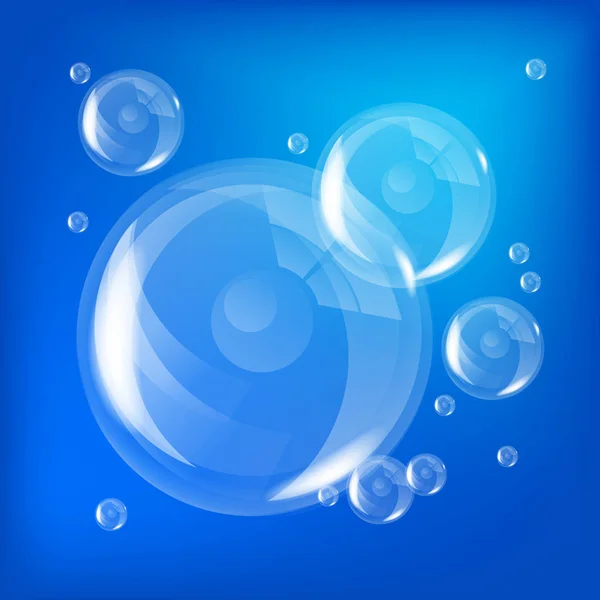 Векторная иллюстрация пузырьков — стоковый вектор