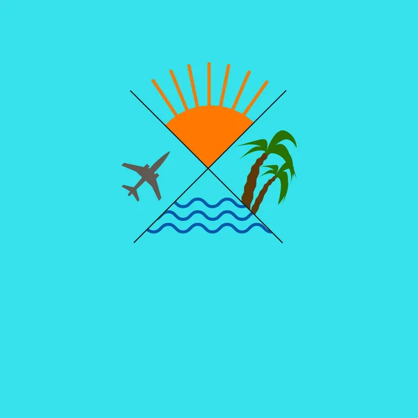 Logo seyahat acentası — Stok Vektör