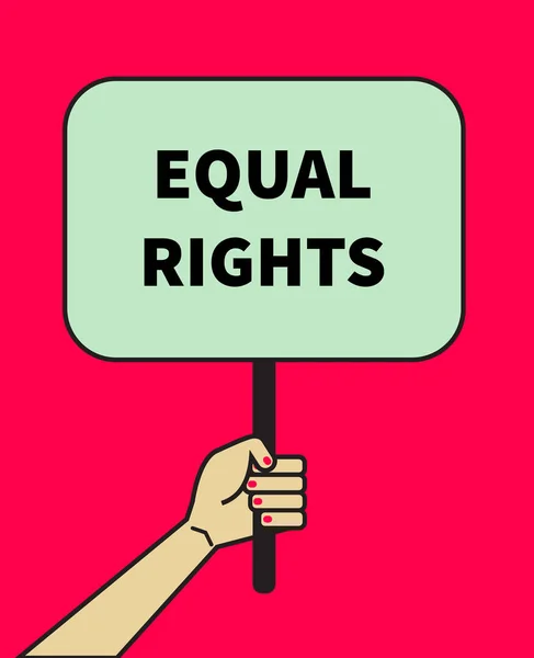 Bandeira da igualdade de direitos —  Vetores de Stock