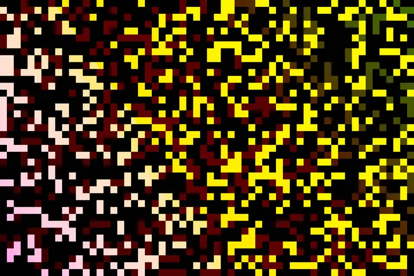 Žluté a hnědé pixel pozadí — Stockový vektor