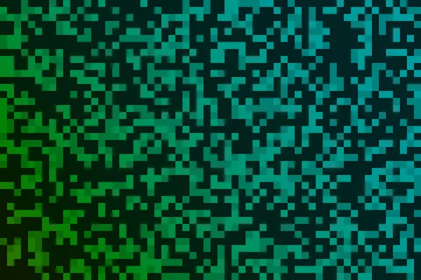 Zelený a černý pixel pozadí — Stockový vektor