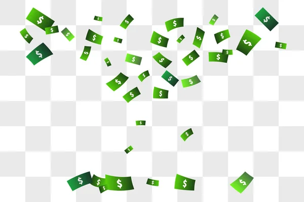 Confettis de dollars — Image vectorielle