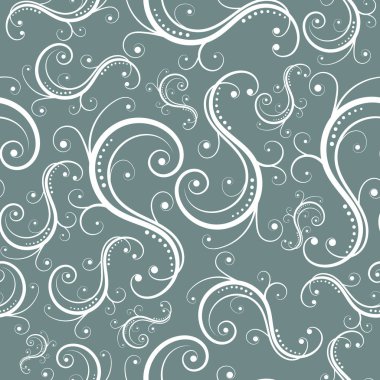 Çiçek gri seamless modeli