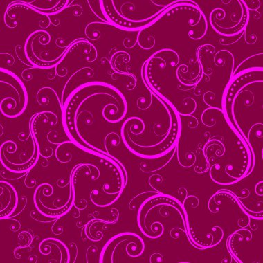 çiçek Menekşe seamless modeli