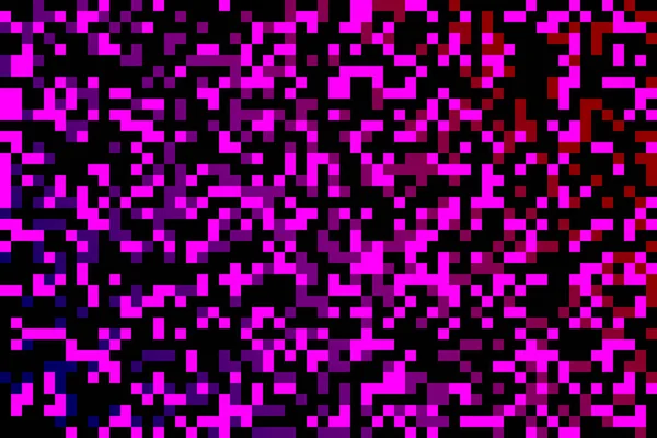 Magenta und schwarzer Pixelhintergrund — Stockvektor