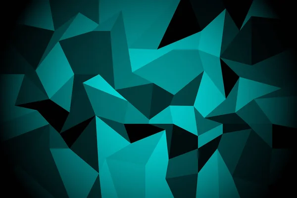 Fond triangulaire turquoise — Image vectorielle