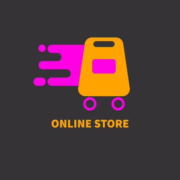 Icona negozio online — Vettoriale Stock