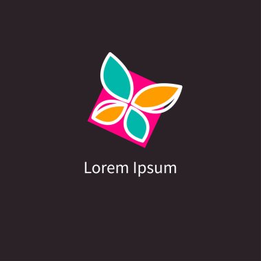 Vektör logo kelebek