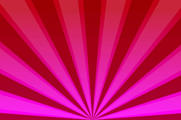 Bannière rouge avec rayons — Image vectorielle