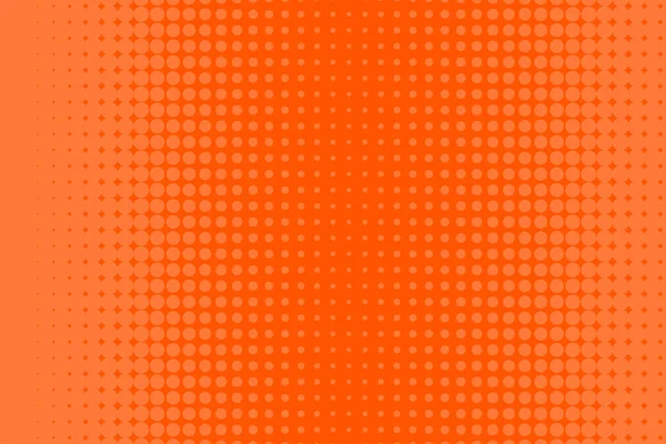 Halftone orange banner — Stock Vector