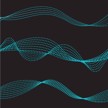 Mavi dalgalı alt çizgi