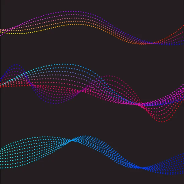 Set wavy line — Stock Vector