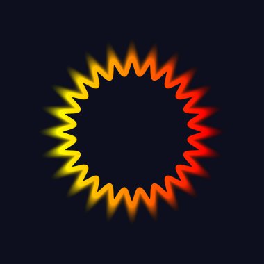 Degrade neon yıldız