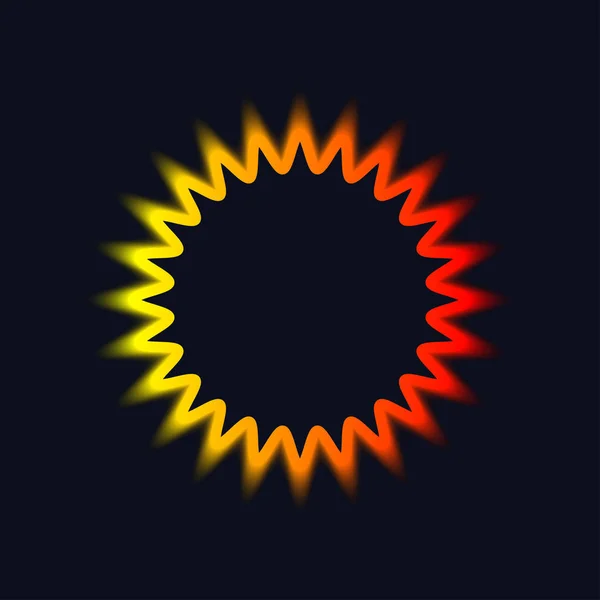 Degrade neon yıldız — Stok Vektör