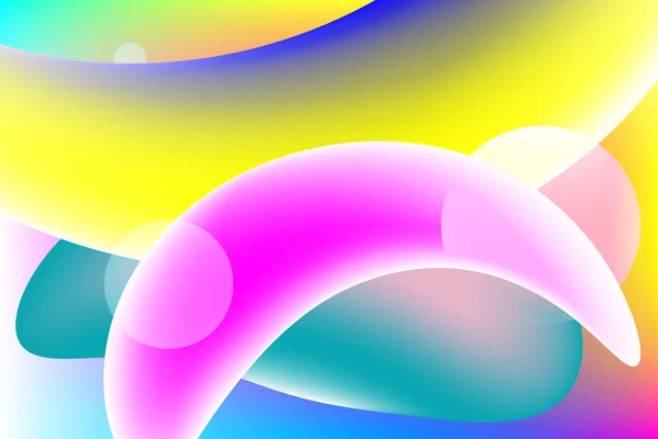 Fluide, formes colorées — Image vectorielle