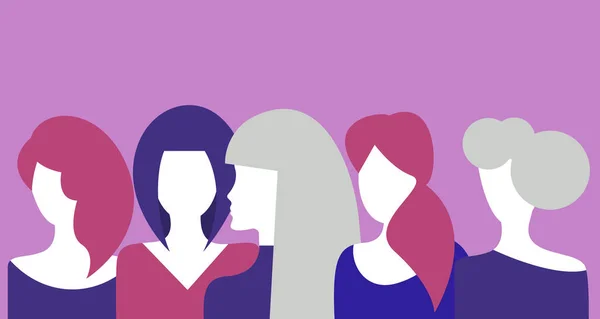 Beautiful women, young girls Stock Vector