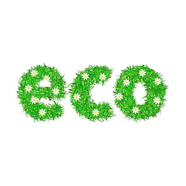 Palabra eco, letras — Vector de stock