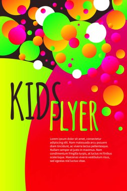 konfeti ile parlak el ilanı