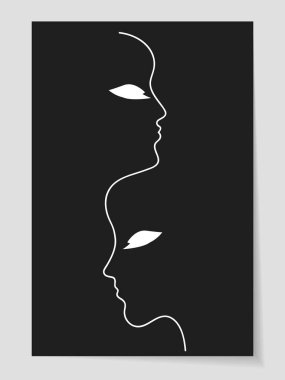 kadın çizgisi profilleri