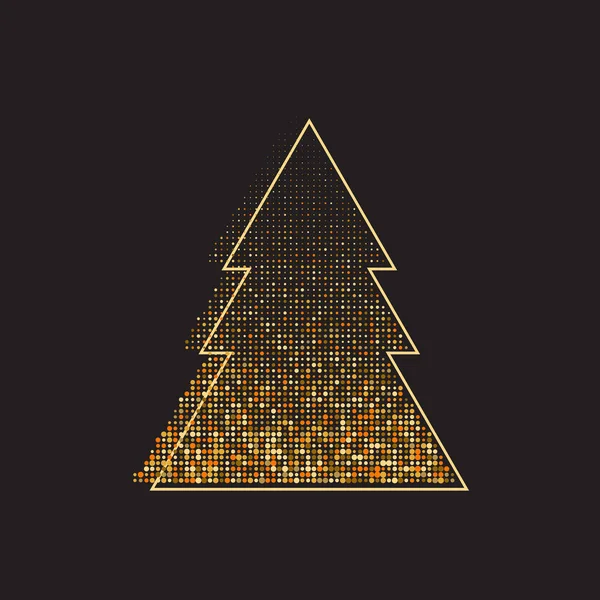 Christmas tree, xmas banner — Stock Vector