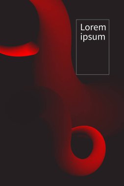 kırmızı gradyan minimal tasarım