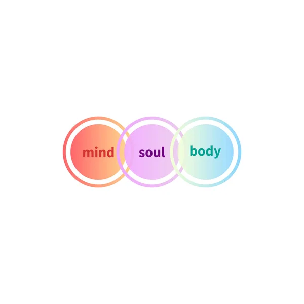 Soul and body balance — Stock Vector